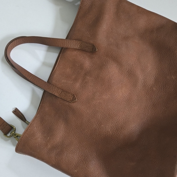 Madewell crossbody satchel - The Transport Satchel - cognac brown leather - Picture 14 of 14